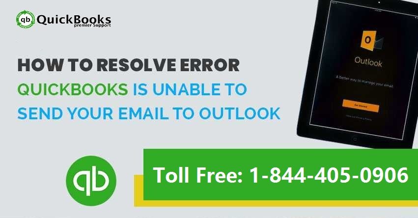 Fix error QuickBooks unable to send email to Outlook - Featured Image