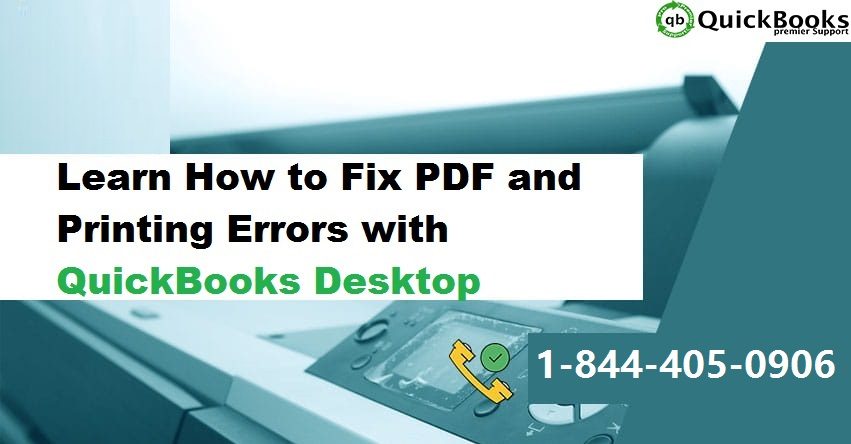 Resolve QuickBooks PDF and Printing Problems in QuickBooks desktop - Featured Image