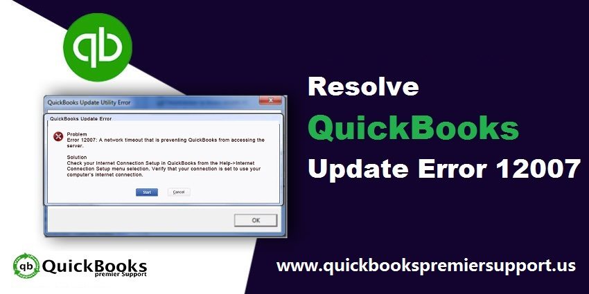 Best Ways to Troubleshoot QuickBooks Update Error 12007 - Featured Image
