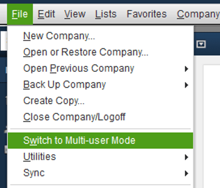 Switch to multi user mode - Screenshot