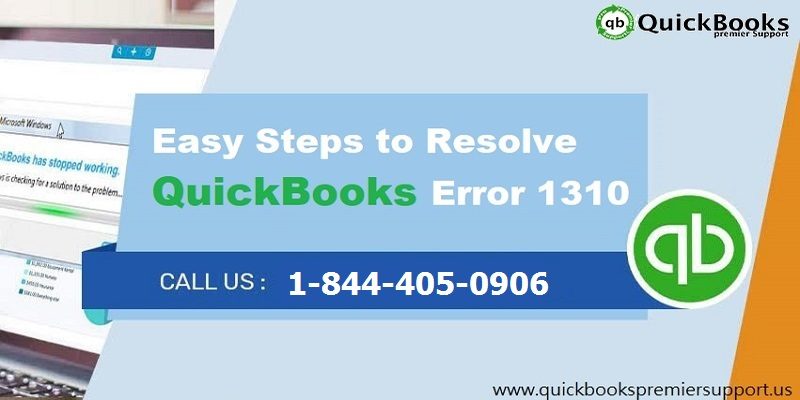 An easy guide to fix the QuickBooks error code 1310 - Screenshot