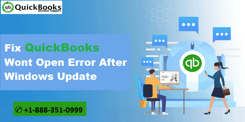 Steps to Solve QuickBooks Won't Open Error After a Windows Update - Featured Image