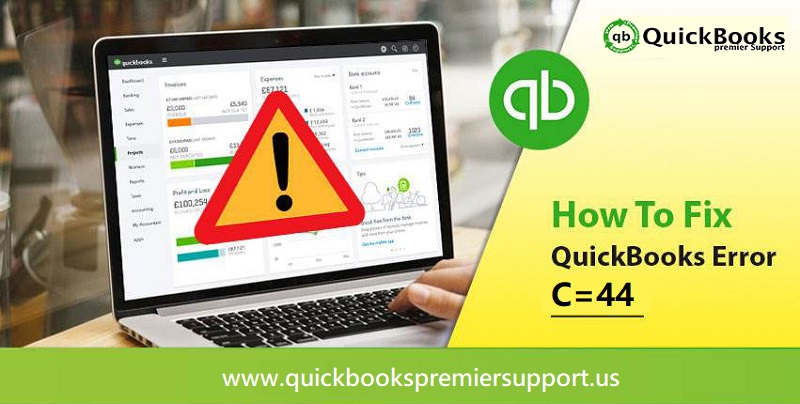 Methods to Troubleshoot the QuickBooks Error C=44 - Featured Image