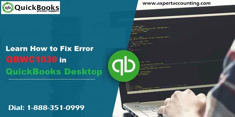 Fix Error QBWC1039 In QuickBooks Desktop - Featured Image