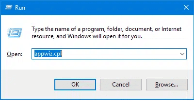 appwiz.cpl - QuickBooks file exists error 