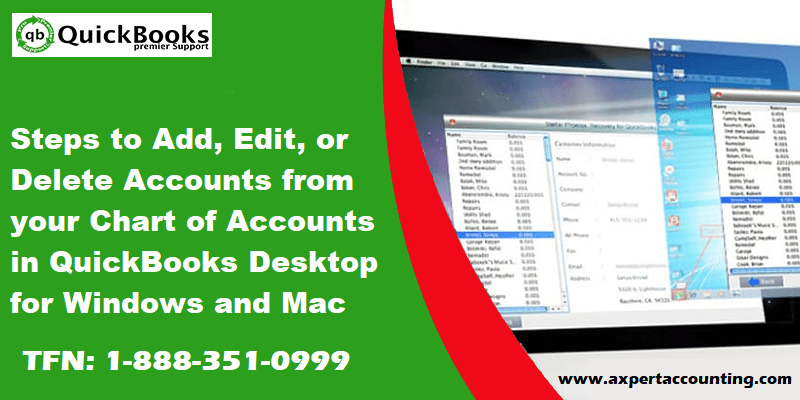 Add, edit or delete accounts in QuickBooks Desktop for Windows and Mac - Featured Image