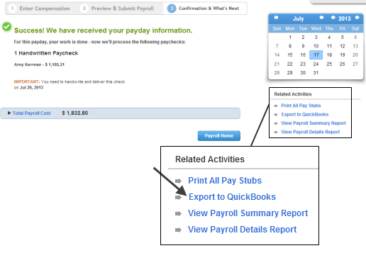 Intuit full service payroll - Screenshot