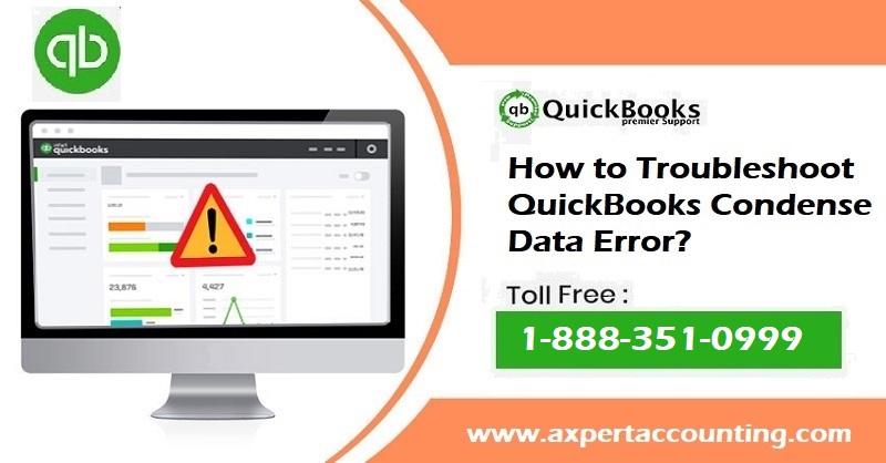 How to Troubleshoot QuickBooks Condense Data Error?
