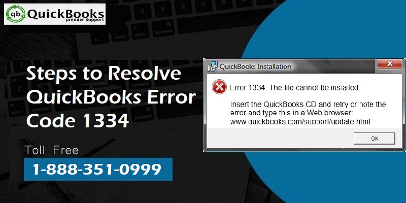 Best ways to fix QuickBooks error code 1334 - Featured Image