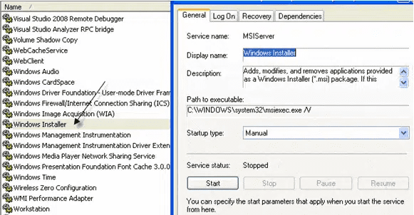 Locate the windows installer-Img