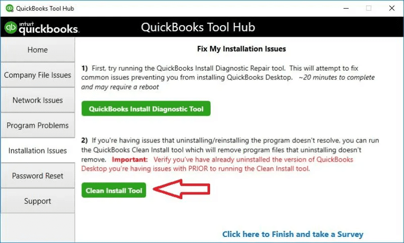 using QuickBooks Tool hub to resolve QBDBMgrN not running error