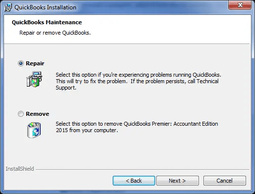 Repair QuickBooks Desktop 