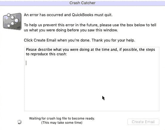 QuickBooks Crash Catcher Error