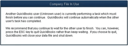 locked file errors in QuickBooks desktop