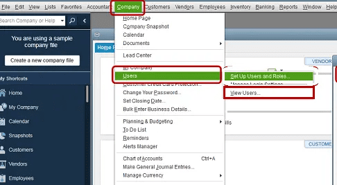 users and view users tab - locked file errors in quickbooks