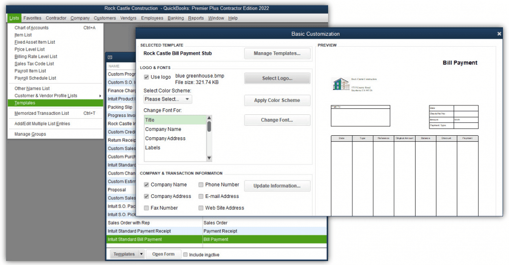 Customize and email vendor bill payment
