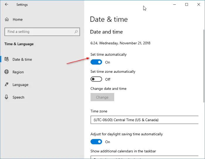 Verify system date and time